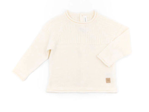 Immagine di Bamboom maglia aperta dietro a costine Knitted bianco 462 tg 1 mese - T-Shirt e Top