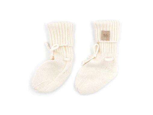 Immagine di Bamboom babbucce per neonato Knitted bianco 470 - Calzine per neonato