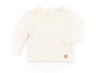 Immagine di Bamboom maglia aperta dietro mini pom-pom Knitted bianco 463 tg 1 mese - Maglie