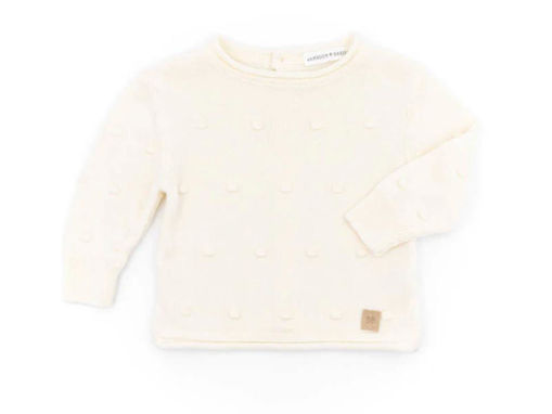 Immagine di Bamboom maglia aperta dietro mini pom-pom Knitted bianco 463 tg 1 mese - T-Shirt e Top