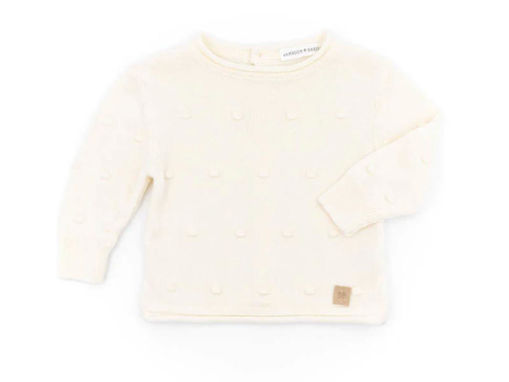 Immagine di Bamboom maglia aperta dietro mini pom-pom Knitted bianco 463 tg 6 mesi - Maglie