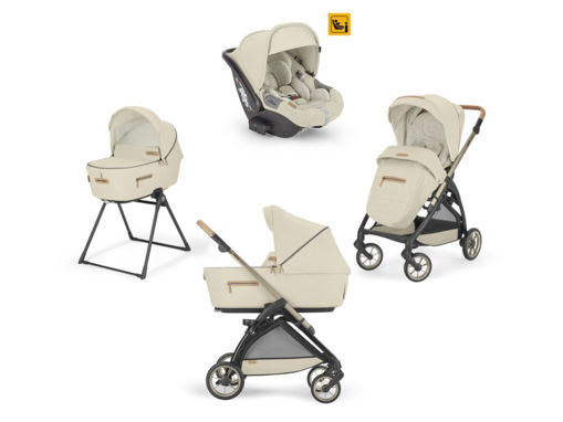 Immagine di Inglesina Sistema Quattro Electa Element + Darwin i-Size pure ecru - Passeggini trio e duo