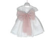 Immagine di Amaya abito cerimonia maniche corte bianco-rosa 593019 tg 6 mesi