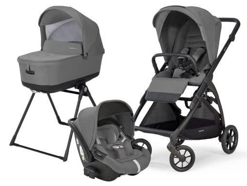 Immagine di Inglesina Sistema Quattro Electa + Darwin Recline i-Size chelsea grey - Passeggini trio e duo