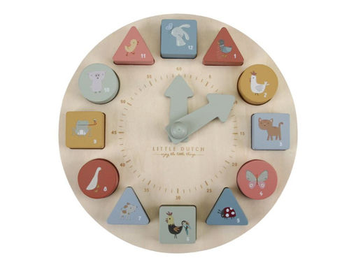 Immagine di Little Dutch puzzle orologio in legno - Giocattoli in legno
