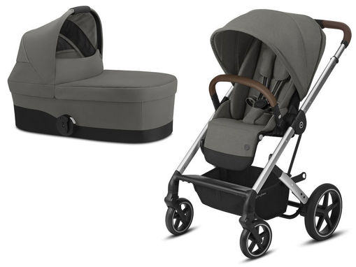 Immagine di Cybex duo Balios S Lux silver-soho grey - Passeggini trio e duo