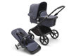 Immagine di Bugaboo duo Fox Cub completo black/stormy blue-stormy blue - Passeggini trio e duo