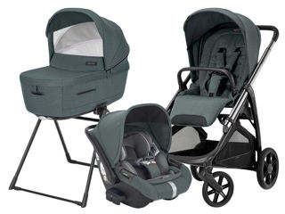 Immagine di Inglesina Sistema Quattro Aptica + Darwin Recline i-Size emerald green 2024 - Passeggini trio e duo