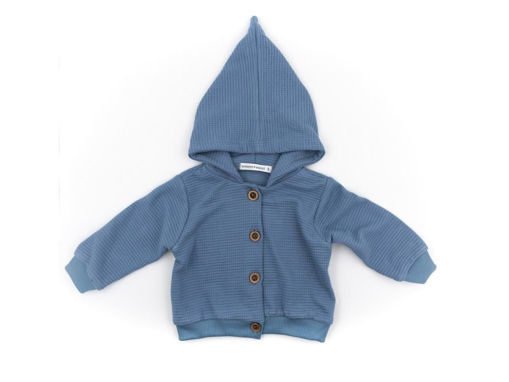 Immagine di Bamboom cardigan con cappuccio elfo blu 434 tg 1 mese - Giubbini