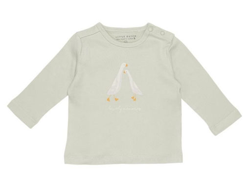 Immagine di Little Dutch maglietta maniche lunghe Little Goose oliva tg 2-3 mesi - Maglie