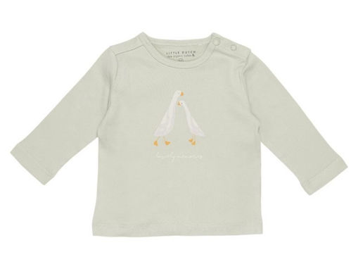 Immagine di Little Dutch maglietta maniche lunghe Little Goose oliva tg 6-9 mesi - T-Shirt e Top