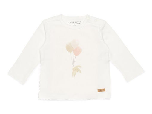 Immagine di Little Dutch maglietta maniche lunghe Bunny Balloons Bianco tg 2-3 mesi - T-Shirt e Top