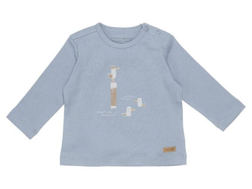 Immagine di Little Dutch maglietta maniche lunghe Gabbiani Blu tg 6-9 mesi - T-Shirt e Top
