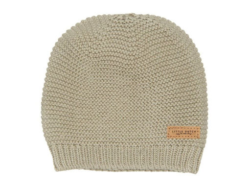 Immagine di Little Dutch cappello in maglia tg 6-12 mesi Oliva - Cappelli