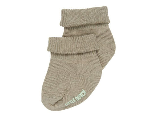 Immagine di Little Dutch calze tg 6-12 mesi Oliva - Calzine per neonato