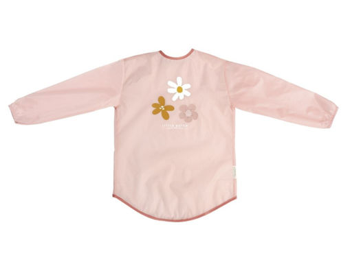 Immagine di Little Dutch grembiulino per lavoretti Flowers rosa - Bavaglini Bamboom