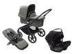 Immagine di Bugaboo trio Fox 5 con Turtle Air black/forest green- forestgreen - Passeggini trio e duo