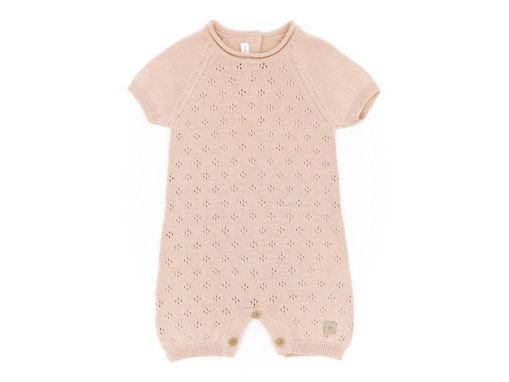 Immagine di Bamboom pagliaccetto traforato knitted rosa 545 tg 1 mese - Tutine