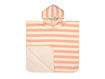 Immagine di Laessig accappatoio poncho block stripes milky peach