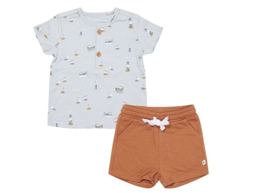 Immagine di Little Dutch completino estivo Sailor Bay tg 6-9 mesi - Pantaloni