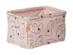 Immagine di Done by Deer cesto portagiochi reversibile con manici rosa cipria