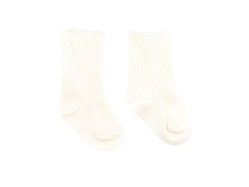 Immagine di Bamboom calze a coste in bambù leggero panna 529 tg 0-3 mesi - Calzine per neonato
