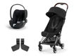 Immagine di Cybex duo Coya con Cloud T Plus chrome-sepia black - Passeggini trio e duo