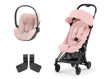 Immagine di Cybex duo Coya con Cloud T Plus matt black-peach pink - Passeggini trio e duo