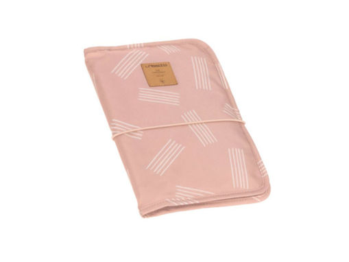 Immagine di Laessig fasciatoio portatile Casual soft stripes rose - Bagnetti fasciatoio