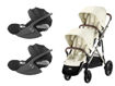 Immagine di Cybex passeggino gemellare Gazelle S + 2 Cloud T tpe-seashell beige - Passeggini gemellari