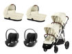 Immagine di Cybex trio gemellare Gazelle S tpe-seashell beige - Passeggini gemellari