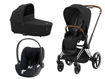 Immagine di Cybex trio Priam 4.0 con Cloud T chrome brown-sepia black - Passeggini trio e duo