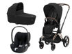 Immagine di Cybex trio Priam 4.0 rosegold-sepia black - Passeggini trio e duo