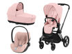 Immagine di Cybex trio Priam 4.0 matt black-peach pink - Passeggini trio e duo