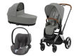 Immagine di Cybex trio Priam 4.0 con Cloud T chrome brown-mirage grey - Passeggini trio e duo