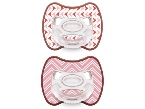 Immagine di J BIMBI 2 ciucci intelligenti Glee 6m+ arrows & zig zag rosa - Black Friday