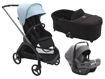 Immagine di Bugaboo trio Dragonfly graphite/midnight black-skyline blue - Passeggini trio e duo