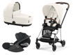 Immagine di Cybex trio Mios 3.0 con Cloud T chrome brown-off white - Passeggini trio e duo