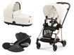 Immagine di Cybex trio Mios 3.0 con Cloud T rosegold-off white - Passeggini trio e duo