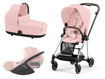 Immagine di Cybex trio Mios 3.0 con Cloud T chrome brown-peach pink - Passeggini trio e duo