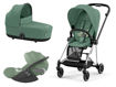 Immagine di Cybex trio Mios 3.0 con Cloud T chrome black-leaf green - Passeggini trio e duo