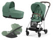 Immagine di Cybex trio Mios 3.0 con Cloud T chrome brown-leaf green - Passeggini trio e duo