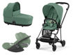 Immagine di Cybex trio Mios 3.0 con Cloud T matt black-leaf green - Passeggini trio e duo