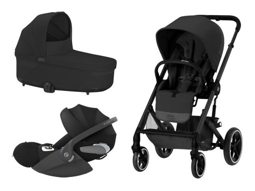 Immagine di Cybex trio Balios S Lux black-moon black con Cloud T Comfort sepia black - Passeggini trio e duo