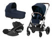 Immagine di Cybex trio Balios S Lux silver-ocean blue con Cloud T Comfort sepia black - Passeggini trio e duo