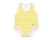 Immagine di J BIMBI body taglia unica 0-36 mesi bianco a righe giallo