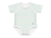 Immagine di J BIMBI body taglia unica 0-36 mesi bianco a righe verde acqua - Intimo bimbo