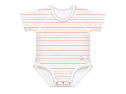 Immagine di J BIMBI body taglia unica 0-36 mesi bianco a righe arancione - Body neonato