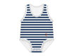 Immagine di J BIMBI body taglia unica 0-36 mesi bianco a righe blu - Intimo bimbo