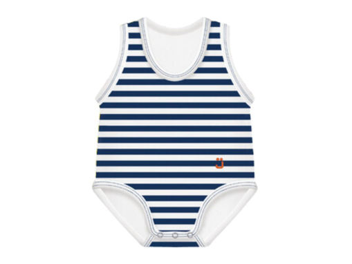 Immagine di J BIMBI body taglia unica 0-36 mesi bianco a righe blu - Body neonato